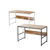 원룸 자취 컴퓨터 대학생 사무실 넓은책상, 상품선택, 1200x600 블랙