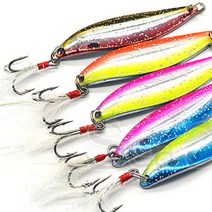 농어루어 배스낚시 송어채비 스푼, 컬러플스푼 블루그린 17g