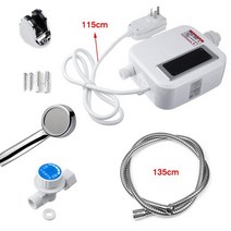 전기 순간 온수기 야외 화장실 전기 탱크리스 3500W 미니 순간 온수기 주방 수도꼭지 탭 난방 스테인레스, 01 Machine including