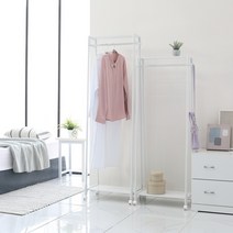 [KT알파쇼핑]국내생산 FLEX 스탠드 선반 행거 이동식 수납 정리함 L, 아카시아