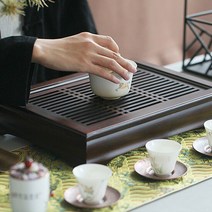 대나무 창살 차판 다크브라운, 단품, 단품