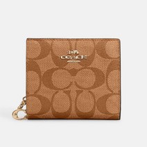 [코치]시그니처 캔버스 스냅 지갑 Snap Wallet In Signature Canvas (C3309-002)