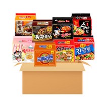 라면 베스트 8팩 모음(불닭볶음면 크림까르보 짜짜로니 수타면 간짬뽕 된장라면 쇠고기면)