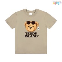 뉴욕꼬맹이 테디아일랜드 반팔(NY) 티셔츠 T077 - 아동 주니어 반팔티