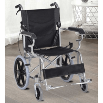 노인용 경량 각도조절 침대형 휠체어 리프트 장애인, O64-업그레이드 블랙