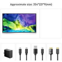 4K 15.6 휴대용 모니터 USB c타입 HDMI 컴퓨터 IPS 화면 디스플레이 HDR 게임 노트북 맥 PC PS4 Xbox 스위치 폰, [01] 4k 15.6, [03] AU 플매트 카펫 러그