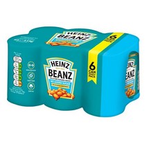 하인즈 베이크드 빈스 415g 6팩 노 슈가 Heinz Baked Beans No Added Sugar 6 Pack X 415G, 1set