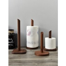 레어로우 시스템 선반 모던 스탠드 블랙 호두 원목 주방 테이블 종이 타월 랙 스토리지 수직 롤 펀칭없이 플라스틱 랩, [01] 하이 스퀘어 시트