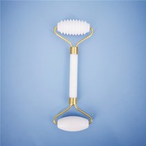 페이스 롤러 니들 페이스롤러 미니 v라인 괄사 새로운 화이트 옥 돌 마사지 천연 석영, b