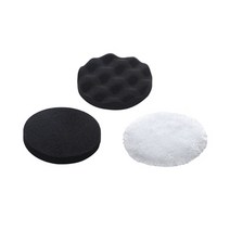 광택기 자동차 무선 폴리셔 광택기 자동차 폴리셔 연마 4000 RPM 7.4V 편심 5인치 밀리미터 폼 양모 패드, 01 3 cs Set