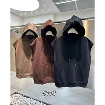 가을 조끼 민소매 후드 유럽 역 느슨한 바람 자켓 여성