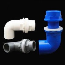 ID 20/25/32/mm l형 PVC 파이프 커넥터 두꺼운 수조 배수관 조인트 정원 관개 급수 튜브 배수 부품, 01 WHITE_03 ID 32mm