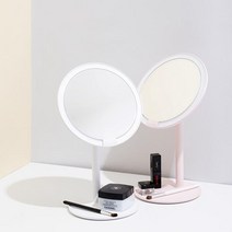 FS_아미로 LED 메이크업 조명거울 (미니), PINK(5x확대경포함)