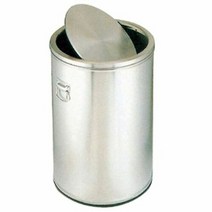 EM_뱅뱅이휴지통 100리터 회전뚜껑 원형쓰레기통 화장실 청소용품 다용도 분리수거 호텔용, 단품없음