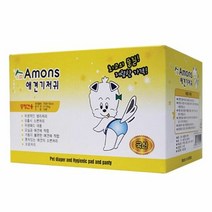 아몬스 애견기저귀 중형용10매(국내산) 팻 벨트 강아지 생리용, 단품