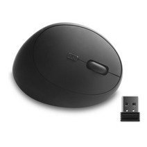 버티컬마우스 무소음 블루투스 손목보호인체 공학적 수직 유선 마우스 사일런트 게이머 USB 광학 작은 손, 06 Black wireless, 한개옵션1