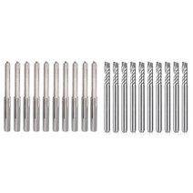 10pcs 3.175mm 샹크 디아. 10 팩 CNC 라우터 비트 1 / 8inch Shank 나선형 Upcut 라우터 비트가있는 더블 엣지 비트, 하나, 은