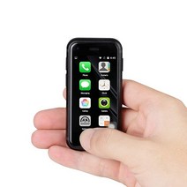 Sudroid SOYES 세계에서 가장 작은 미니 휴대폰 어린이 2.5 인치 안드로이드 스마트폰 쿼드 코어 1G+8G 5.0MP 이중 SIM 고화질 언락폰 3G (검정색), Black