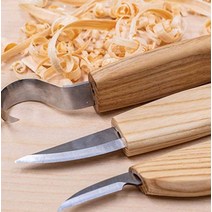 협력사 DIY 우드카빙 조각도 3종세트 목공예 나무 조각칼 휘틀링 스푼 나이프, *우드카빙3종세트