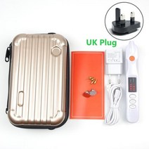 레이저 플라즈마 펜 미용가전 피부관리기 섬유 아세포 플라즈마 펜 피부 두더지 주근깨 제거 장치 페이셜 레이저 다크 지 스팟 리무버 뷰티 스킨 케어 도구, 흰색 영국 플러그