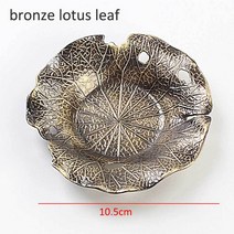 호승 차판 1Pcs 음료 차 코스터 내열성 합금 구리 쟁반 커피 컵 매트 서비스 테이블 Teaware 홀더 장식, [01] bronze lotus leaf