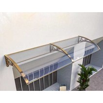 투명 어닝 테라스가림막 비 캐노피 처마 방수 차양막 그늘막, 브래킷 +  60x80cm 돌출보드1브래킷2