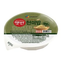 햇반 100% 현미로 지은밥 130g 즉석밥 전자레인지밥, 6개