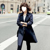 DFMEI 윈드 브레이커 여성 중간 길이 가을 옷 여성 가을 ​​인기 코트 코트 유행
