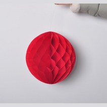 허니컴볼 벌집 페이퍼벌룬 레드 2P 백일상 천장장식 생일파티 셀프홈파티 종이볼 행잉