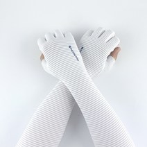 인콘트로 올데이 스트라이프 반장갑 쿨토시, M, 그레이