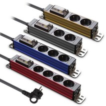 현대 4000W 고용량 고압 멀티탭 2구 3구 4구 1.5M 3M 5M 어에컨용 산업용 대용량 전기코드 오디오, 2구 1.5M, 레드