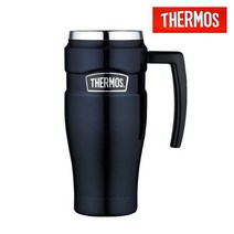 써모스 스테인리스킹 핸들 텀블러, 470ml, 블루