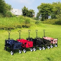 홈앤비전 간편 접이식 다용도 캠핑 웨건 5컬러, 핑크, 1개