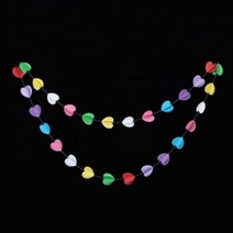 컬러하트 종이가랜드 3M 입체형 벽장식 기념일소품