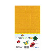 유니아트 2500 허니컴페이퍼 A4 노랑, 3개