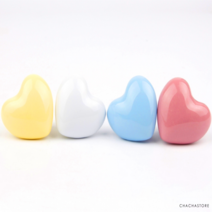 아이방 붙박이장 옷장 수납장 서랍장 하트 가구손잡이, 옐로우