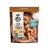 롯데제과 퀘이커 오트 그래놀라 시리얼 골든넛츠, 200g, 5개