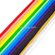 3000 14색 롱 칼라 골판지 공예 1x49cm 44매