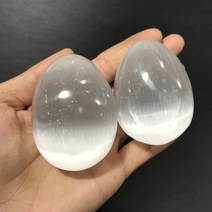 천연원석 수정구슬 홈 인테리어 천연 수석 자수정 호안석 흑요석 천연 셀레나이트 크리스탈 yoni egg or ball gypsum 석영 러프 미네랄 레이키 표본 포인트 힐링, 1개