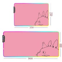 rgb 장패드 MRGLZY-대형 USB 게임 홈 마우스 패드 빛나는 RGB 램프 카와이 사무실 인터넷 카페 키보드, 08 250X350MM_01 Thickness 3MM