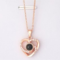 영원한사랑 목걸이 여자목걸이 100가지언어 사랑해 천일동안 +로즈리프트케이스+보증서