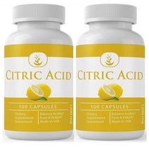 Pure Citric Acid 퓨어 구연산 100캡슐 2팩