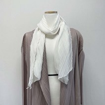 [미스블혹] 국내제작 마리끌레르 플리츠 롱 머플러