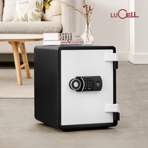 루셀 선일금고 디지털 지문인식 내화금고 YES-031DF 63kg 경보기장착 내부서랍 선반, 블랙&화이트