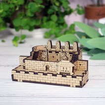 +[복스마켓]+_화성 봉수대 건물 건축 나무 조립 모형 DIY 만들기 공작재료 미니어쳐만들기 물모형 물조립+[BOKS_MARKET]+