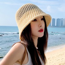 반야스토리 패션 버킷 햇 벙거지 와이어 배니 여름 니트 산책 바강스 모자