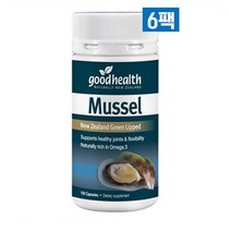 Good Health Mussel 300mg 뉴질랜드 굿헬스 초록입홍합 머슬 300mg 150캡슐 6통