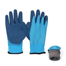 방수 청소 정비 정원 겨울 따뜻한 플러시 작업 장갑 한 쌍 냉동고 감기, Plush