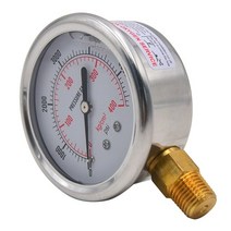 유면계 유량계 1/4 NPT 자동차 오일 압력 게이지 악기 유압 미터 0-5700 PSI 게이지, 01 YELLOW