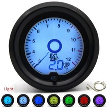 데피게이지 유닛 zd a1 배선 수온센서 디지털 속도계 알피엠 자동차 용품 데피 게이지 2인용 52mm 부스트 수온 오일 온도 볼트 진공 회전 egt 공연비 오일 압력 7 색, 배기 가스 온도